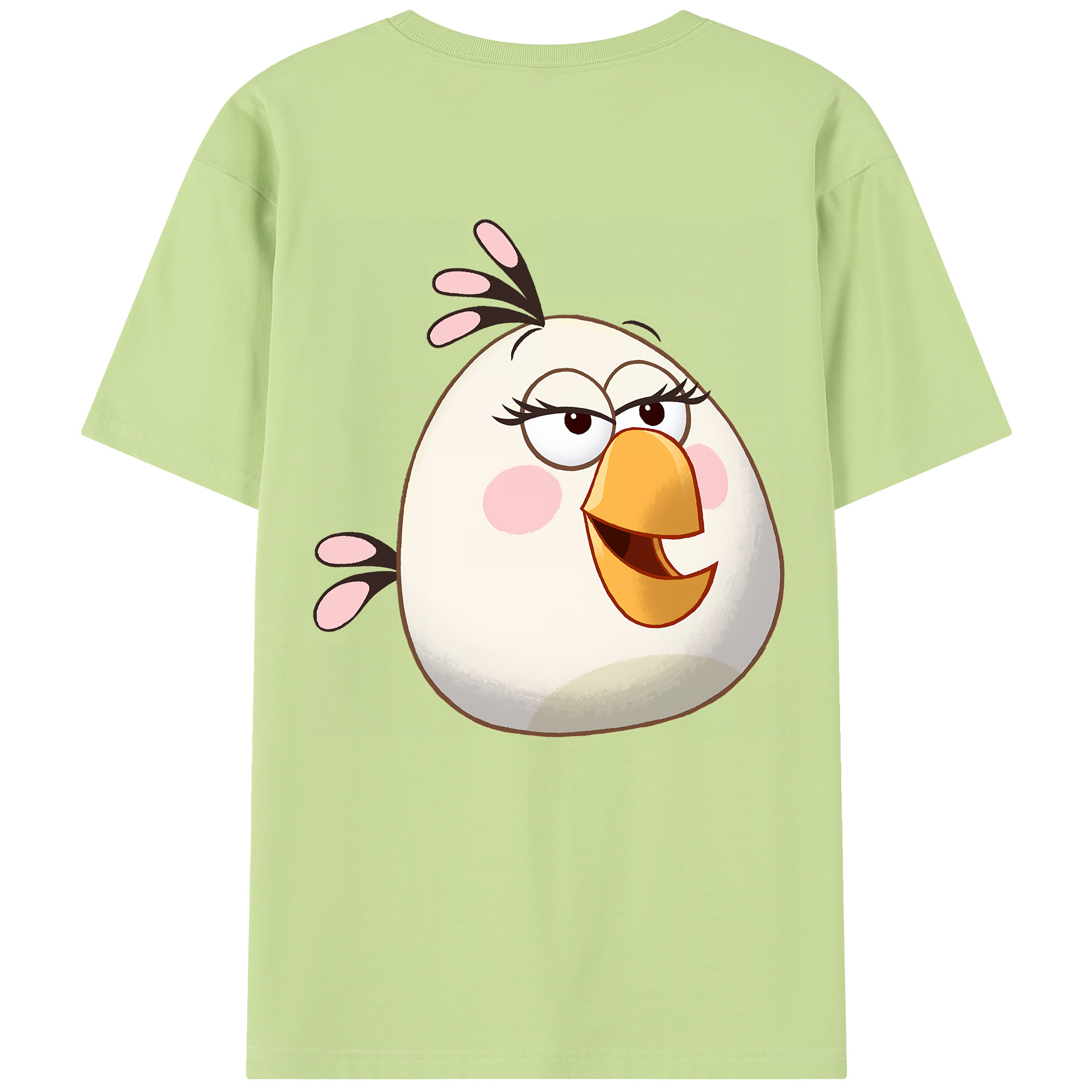 （画像用） Angry Birds アングリーバード 綿100％半袖Tシャツ（背面プリント）
